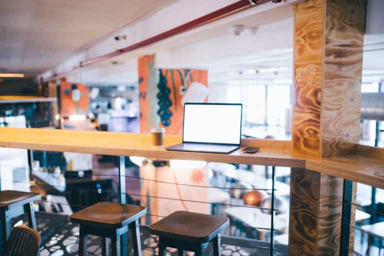 Technologie Bereich im Firmengebäude