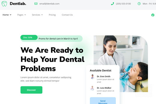 Webseite Kinderzahnarzt