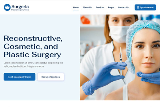 Webseite Beauty Klinik